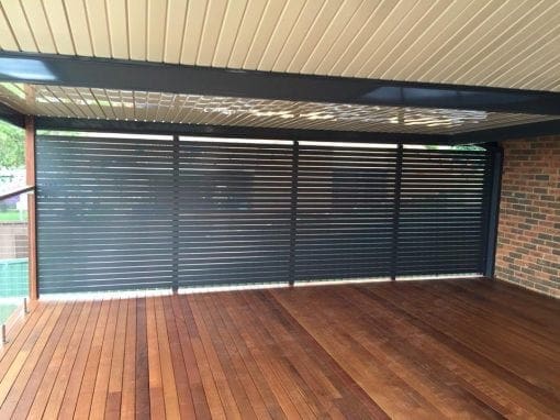 Merbau Deck with Pergola and Screen